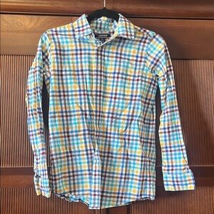 Lands' End Colorful Plaid Button-Down Shirt